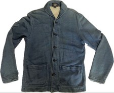 RRL Double RL Shawl Collar Jacket Indigo Denim Polo Ralph Lauren Vintage USN 6F