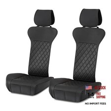 Front Car Seat Covers, Universal Seat Protectors, Breathable Faux Without top