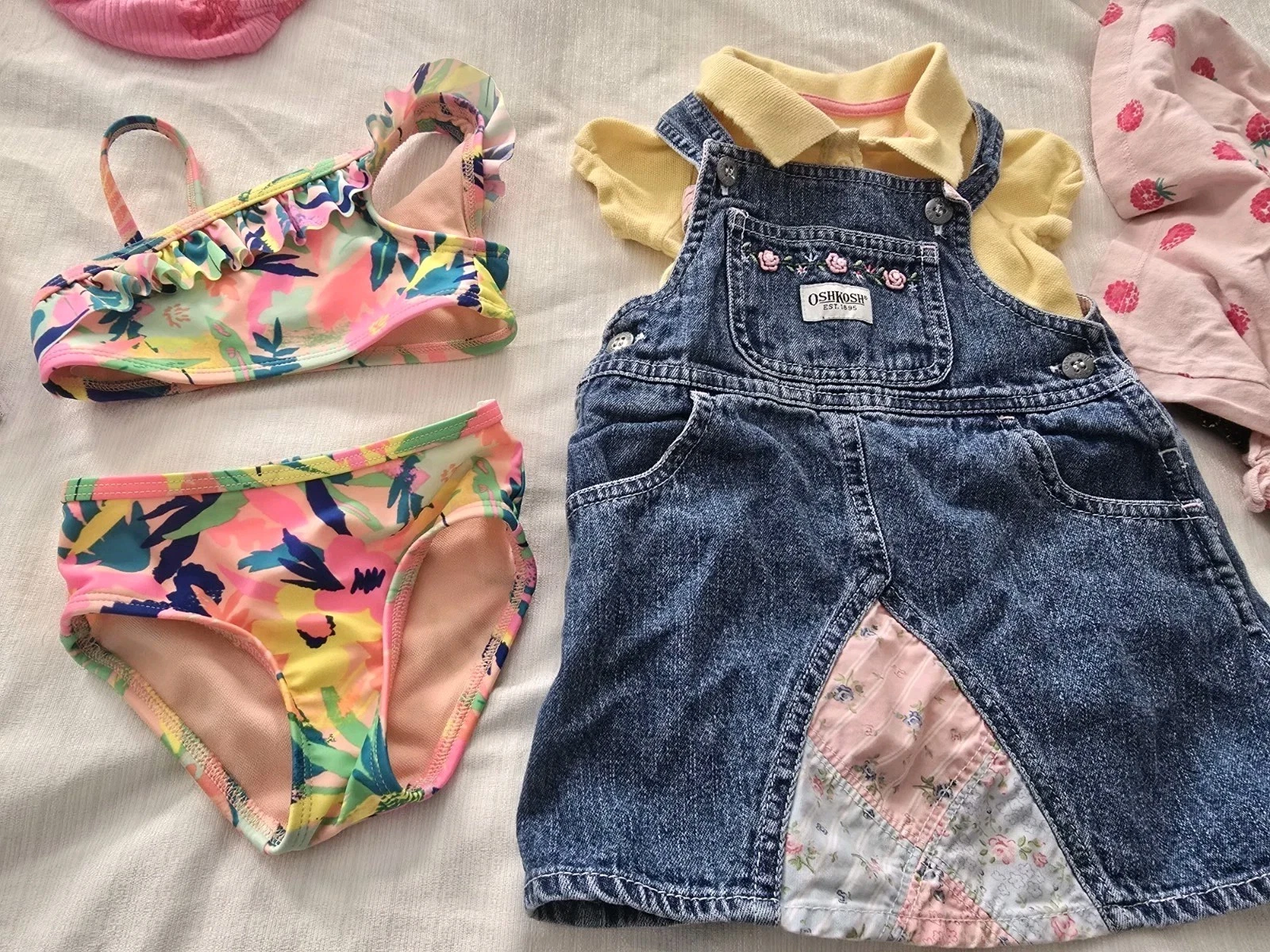 40 Pc Lot Baby Girls Sz 9-12 Months Summer Spring Clothes Guc