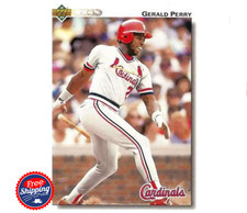 1992 Upper Deck Gold Hologram MLB Baseball #690 Gerald Perry St. Louis Cardinals