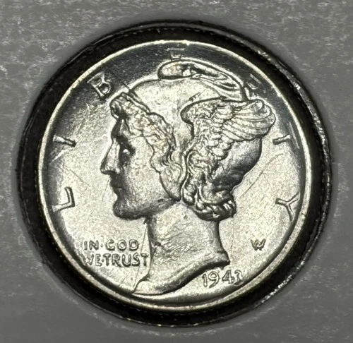 1943-P Mercury Dime - BU Uncirculated - 90% Silver