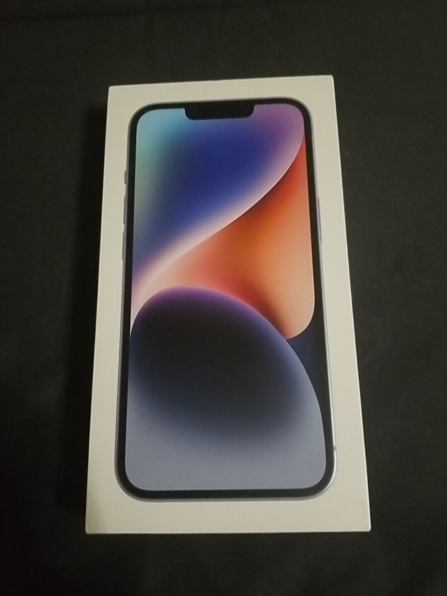 Apple Original iPhone 14 Empty Box 256gb Blue W/ Sticker Apple Original iPhone 14 Empty Box 256gb Blue W/ Sticker