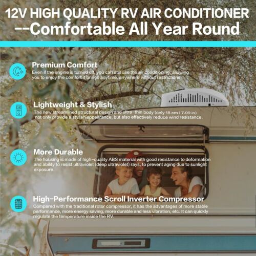 12V Heat&Cool Air Conditioner Packing Rooftop AC Kit For RV Trailer Motorhome - Picture 5 of 16