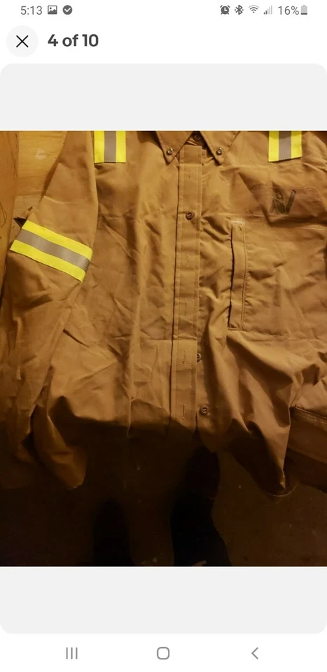 Workrite -2564BR Tostado/Marrón Talla FR HI VIS Cat 1 Camisas de Trabajo Usadas 4XL Mujer Foto 3 de 4