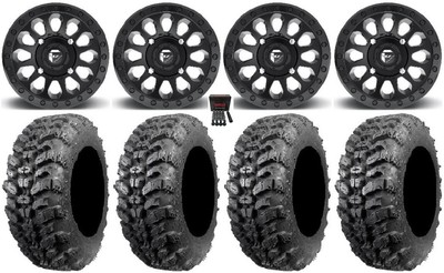 Fuel Vector MB 14'' Wheels 27'' Sniper 920 Tires Can-Am Commander Maverick
