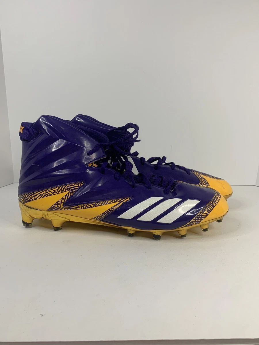 Purple and hotsell gold football cleats