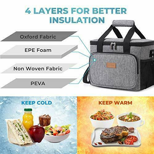 Lifewit Large Lunch Bag 24-Can 15L Insulated Lunch Box Soft Cooler Cooling To... - Picture 4 of 6