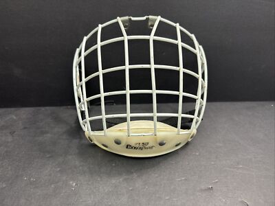 Cooper VL50 Hockey Helmet Face Shield Cage Mask White goalie sz Adult M G4