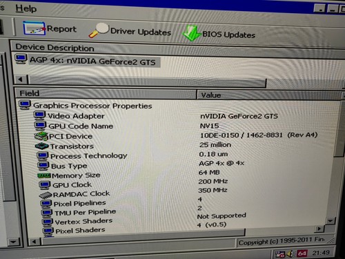 Nvidia Geforce2 GTS, AGP4x Video card,Grafikkarte with 64mb memory - Bild 5 von 18