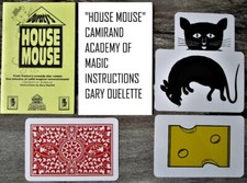 "VINTAGE" HOUSE MOUSE - DURATY / CAMIRAND ACADEMY OF MAGIC - JUMBO PLASTIC CARDS