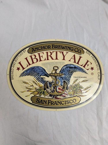 Anchor Brewing Liberty Ale Schild Metall Blech Tacker San Francisco Bar Pub Mancave