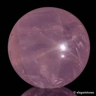 20g24mm STAR Rose Quartz Sphere Crystal Ball Natural Pink Healing Chakra Decor