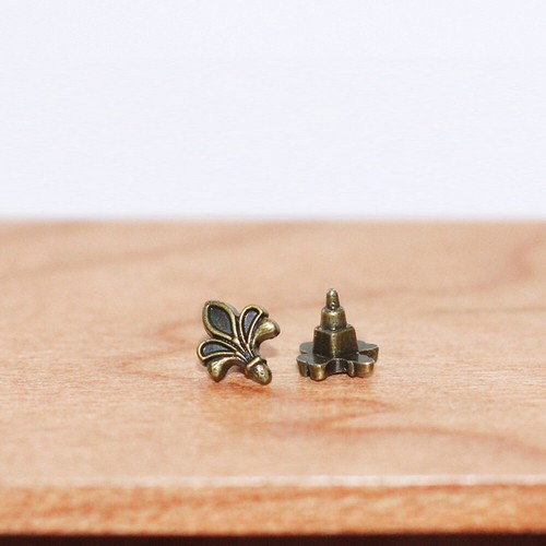 6PCS Dollhouse Miniature Pulls Cabinet Knob Vintage Handle Drawer Pull Toy Decor - Picture 11 of 18