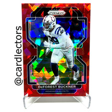 2021 Panini PRIZM Football DeFOREST BUCKNER #26 Red Cracked Ice PRIZM SP COLTS