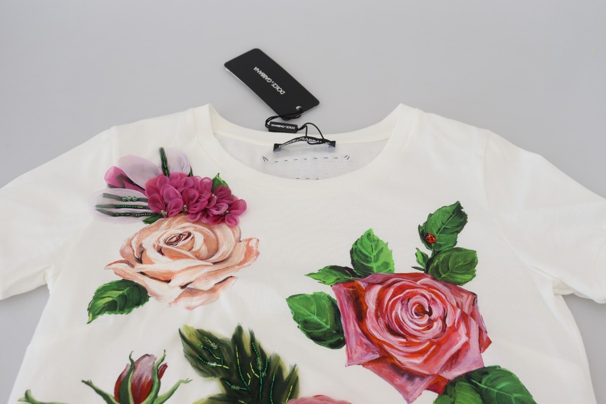【関税＆送料込み】Dolce & Gabbana Rose And Peony-Print Pad Peony and rose-print charmeuse shirt in Print for Women