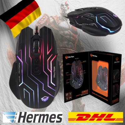Maus Gaming Optische USB -Meetion GM22-RGB-6D -6 Tasten-4 DPI Übertragung