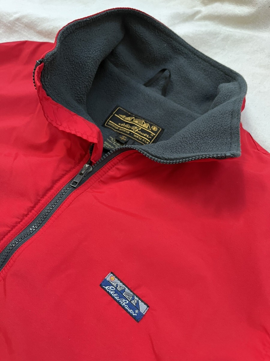 Vintage 80s EDDIE BAUER Windfoil Lined Jacket Zip Up Red Vintage 80s EDDIE BAUER Windfoil Lined Jacket Zip Up Red