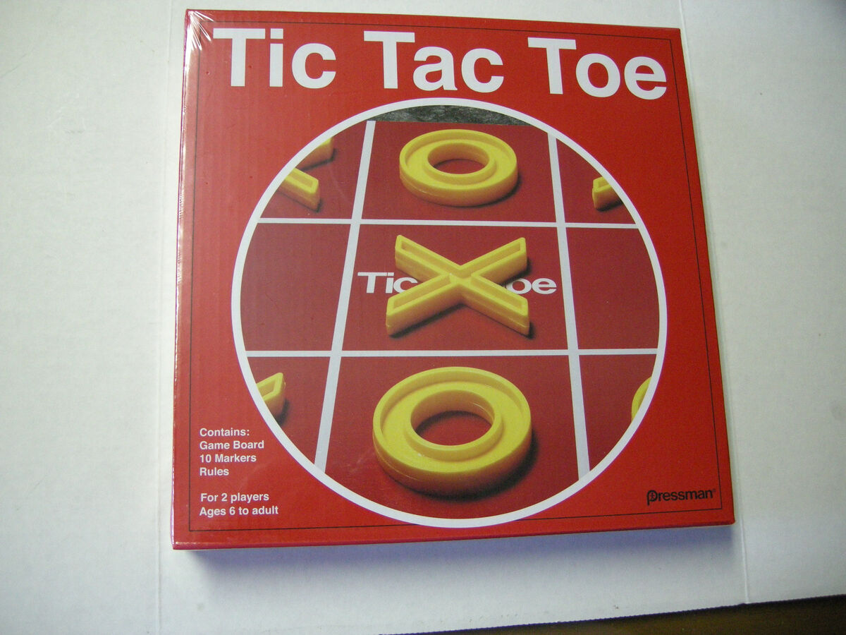 Pressman Plastic Tic Tac Toe Replacement Parts Board Game 5 - X And 5 - O