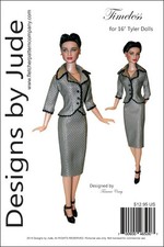 Timeless Suit Doll Clothes Sewing Pattern for 16" Tyler Wentworth Dolls Tonner