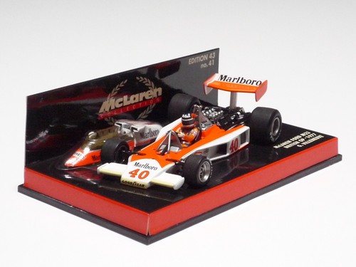MINICHAMPS 1:43 McLAREN FORD M23 G. VILLENEUVE GP BRITÁNICO 1977 #41 "Marlboro" - Imagen 2 de 5