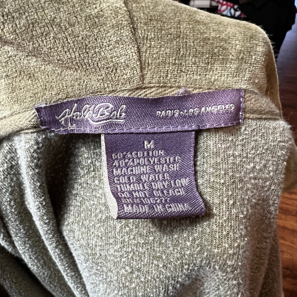 Chaqueta sudadera con capucha de diseñador vintage HALE BOB verde claro pista de carreras talla pequeña Foto 2 de 4