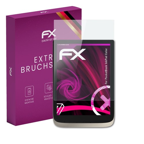 atFoliX Glasfolie für PocketBook InkPad Color Panzerfolie 9H Schutzpanzer - 第 1/8 張圖片