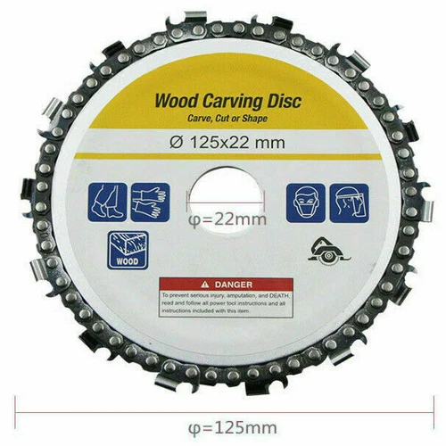 2x 5"125mm 14 Zahn Mühle Holzsch*nitzscheibe Kettensch*eibe für Winkelschle*ifer - Bild 3 von 6