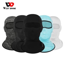 WEST BIKING Summer Ice Silk Cycling Headgear Sports Full Face Mask Cover Hat