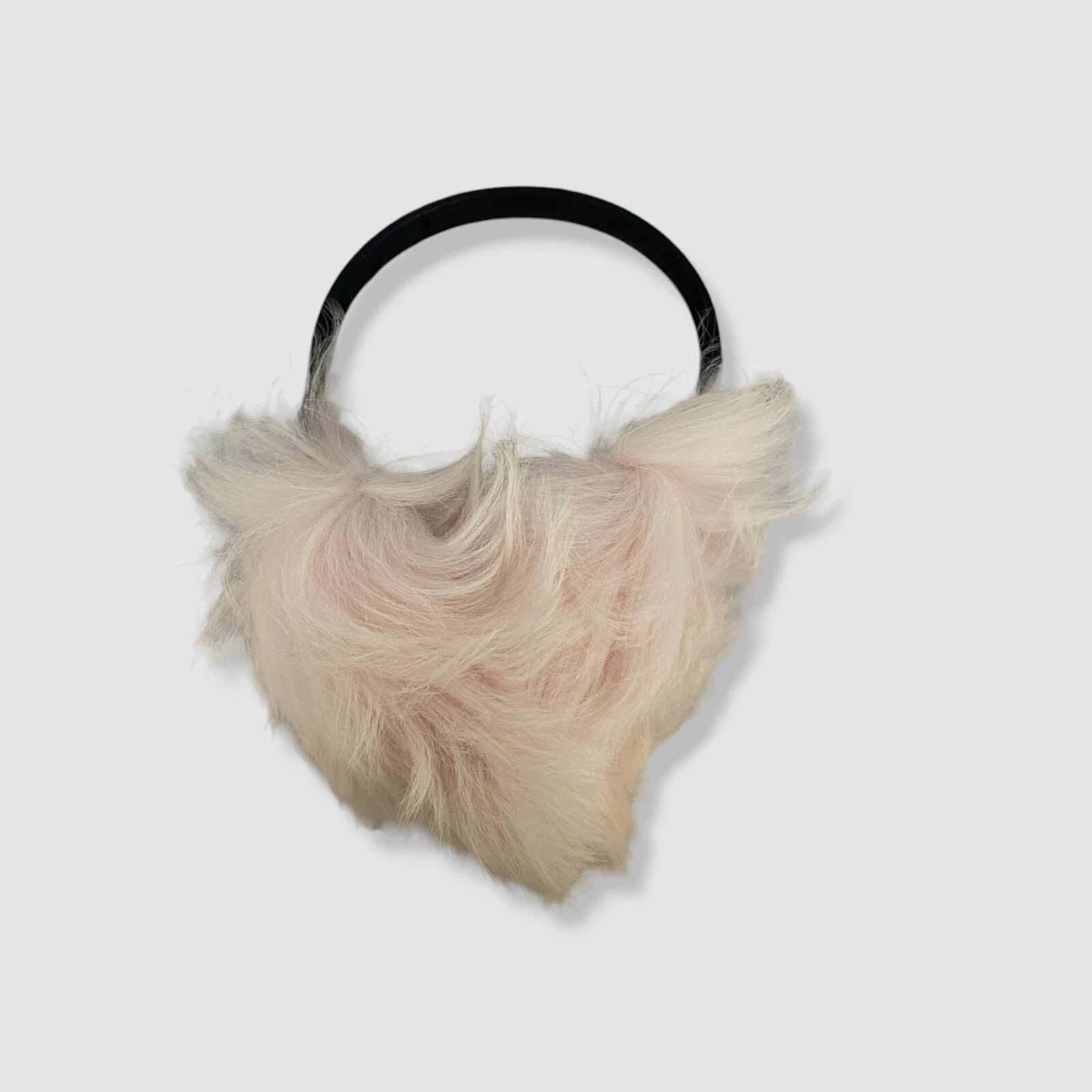 Gorski Women's Pink Lamb Shearling Earmuffs One Size