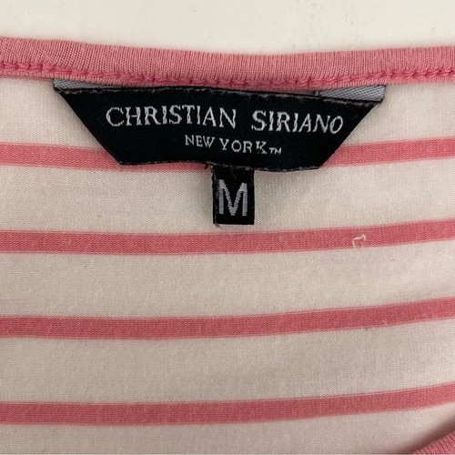 Christian Siriano Stripe Sleep Dress Pink Sz M - Picture 16 of 16
