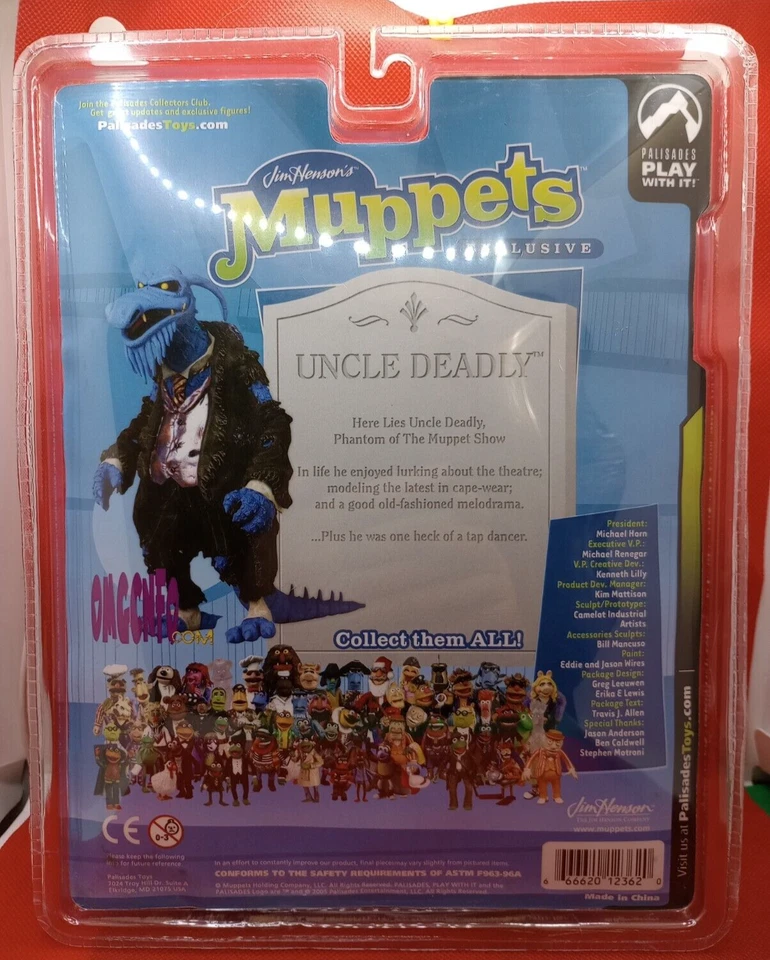 Figuras de acción exclusivas Palisades Toys 2003 Muppets Uncle Deadly & Ghost sin usar, en caja Foto 4 de 4
