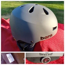 BERN  Macon MIPS Multisport Unisex Helmet Size Small Matte Gray  EUC