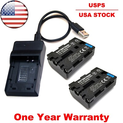 Battery / USB Charger For NP-FM50 Sony CCD-TRV138 E CCD-TRV150 E CCD-TRV208 E 