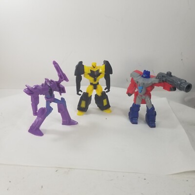 Hasbro Burger King Transformers Star Stream Kids Meal Toy Lot of 3x