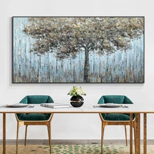 Abstract Trees Oil Painting Hand Painted Canvas Painting Modern Decorative