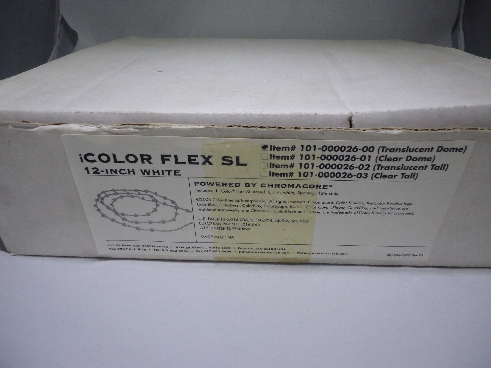 Philips Excellent Color Kinetics iColor Flex Seasonal Wrap Introduction SL White # 101-000 Item 12