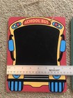 Lot (2) Kids Chalkboard Hanging Signs - School Bus - Alphabet - 9.5”x7.5” — photo 7
