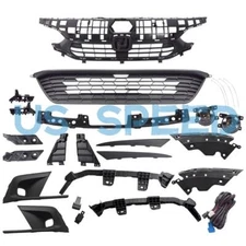 17PCS For Honda Civic Sedan 2022-2023 Grille/LED Fog Lamp/Headlight Trim/Bracket