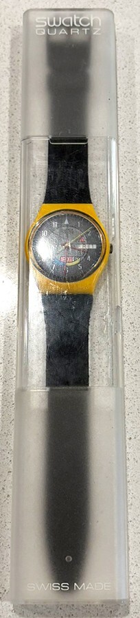 1985 SWATCH Watch Yamaha Racer GJ700 Swiss Made - All