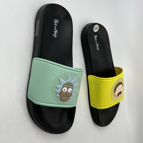 Rick and Morty Mens Slides size 8/9 {43} NWT - Picture 2 of 6