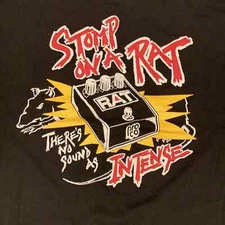 VTG 80s Screen Stars Shirt Mens Pro Co RAT Pedal Rock Punk Band Roadie Made USA