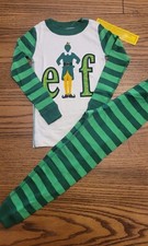 New Hanna Andersson BUDDY THE ELF CHRISTMAS LONG JOHN PAJAMAS PJs Size 100 / 4