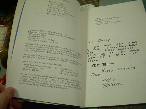 When I Was A Father 1982 Alvaro Cardona Hine * SIGNED * Short Story Prose Poetry - Imagen 11 de 12