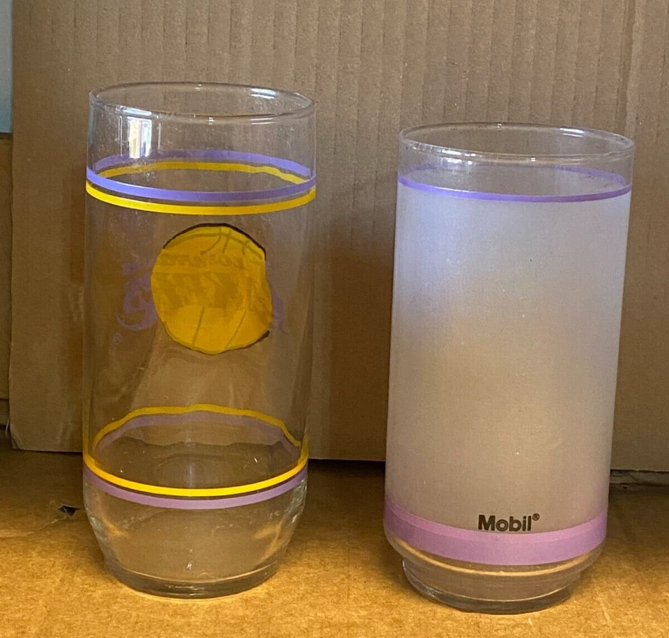 2x Gafas De Colección Años 80 Los Angles Lakers, Una Transparente, Una Vidrio Esmerilado Foto 2 de 2