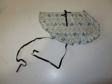 VTG 1950's Blue White Floral Pattern Baby Infant Toddler Bonnet Spring Easter