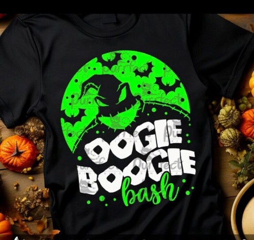 Oogie Bash ! T Shirt Boogie Unisex Tee Black & Green Size Large