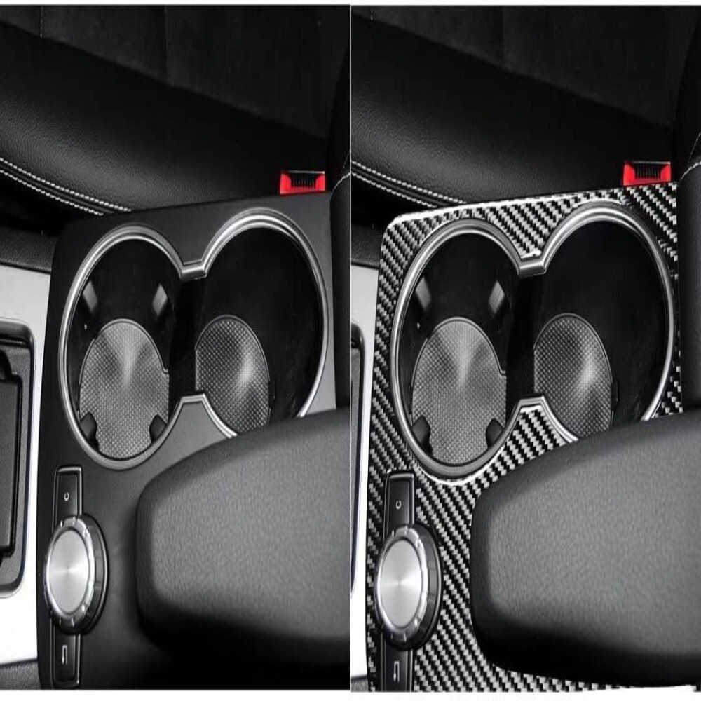 Carbon Fiber Water Cup Holder Frame Cover Trim 845149637973 eBay