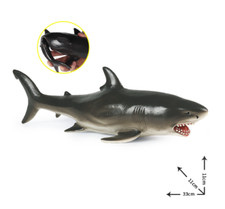 12.9" / 33cm Shark Fish Soft PVC Toy Ocean Sea Animal Figure Kids Gift
