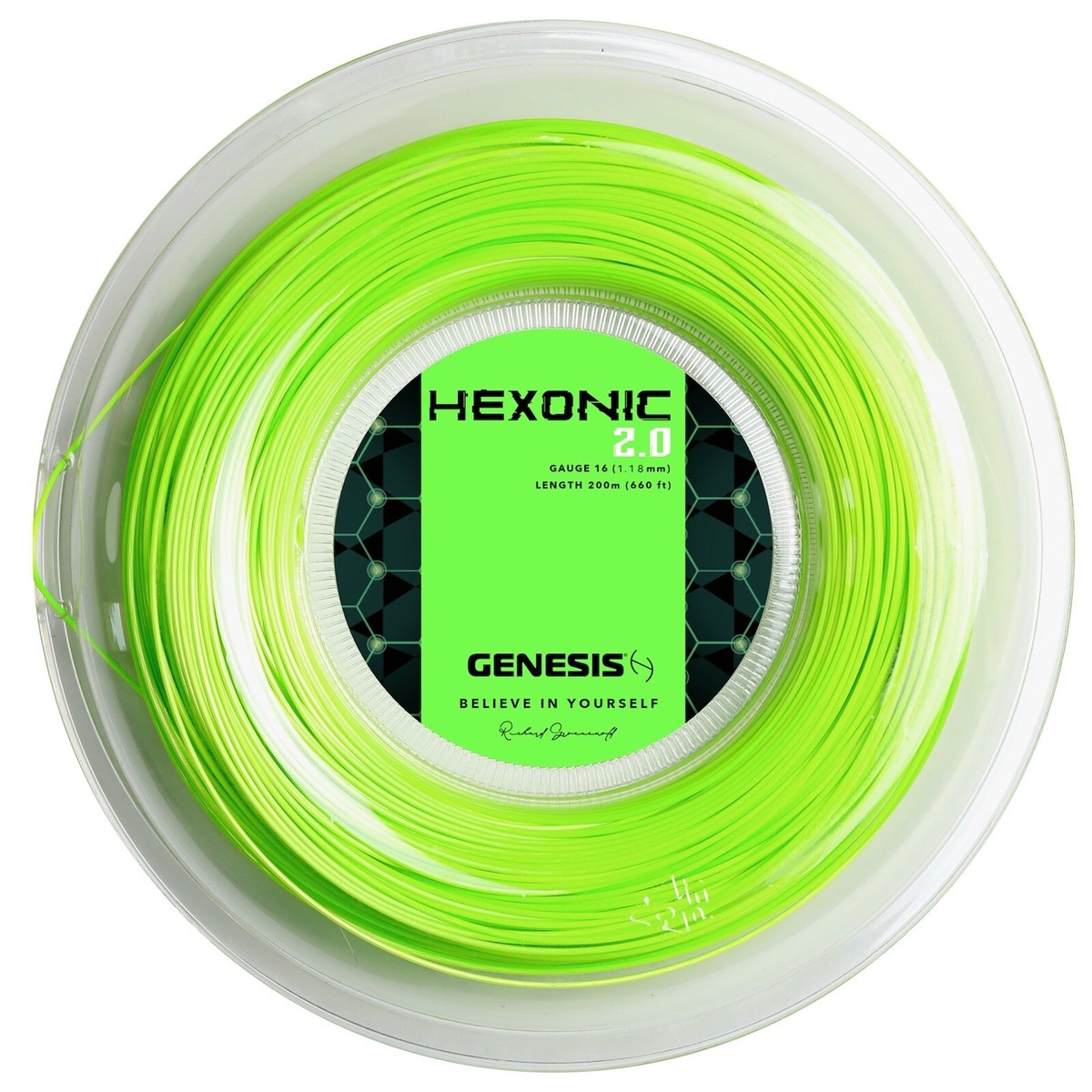 GENESIS HEXONIC 2.0 18G 1.18 Green Reel Tennis Racquet String | eBay