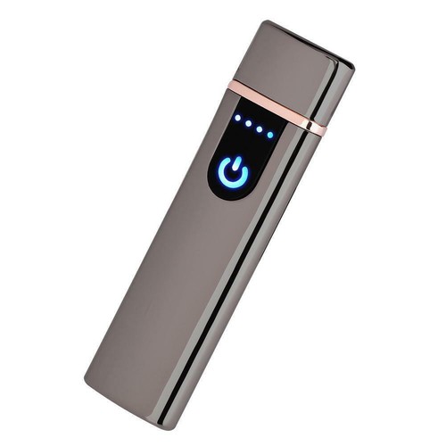Electric Lighter Usb Rechargable Windproof Flameless Finger Print Gentle Touch - Picture 11 of 12